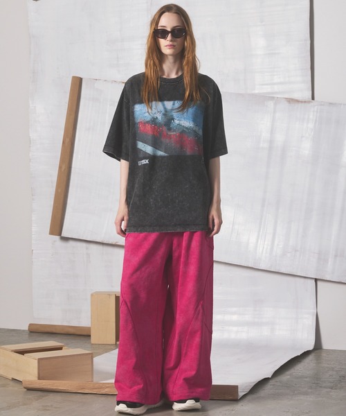 MAISON SPECIAL(メゾンスペシャル)の「《UNISEX》Distressed Effect Prime-Wide Sweatpants/グランジダメージプライムワイドスウェットパンツ【MAISON SPECIAL/メゾンスペシャル】■セットアップ対応■(スウェットパンツ・メンズ・ピンク/グレー/ネイビー/ブラック・1/0/2)」の5枚目の写真