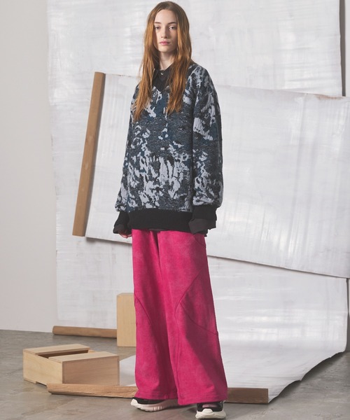MAISON SPECIAL(メゾンスペシャル)の「《UNISEX》Distressed Effect Prime-Wide Sweatpants/グランジダメージプライムワイドスウェットパンツ【MAISON SPECIAL/メゾンスペシャル】■セットアップ対応■(スウェットパンツ・メンズ・ピンク/グレー/ネイビー/ブラック・1/0/2)」の10枚目の写真