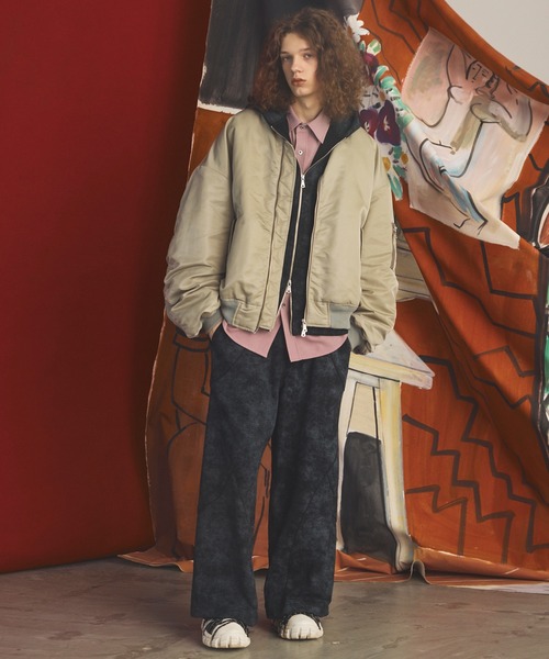 MAISON SPECIAL(メゾンスペシャル)の「《UNISEX》Distressed Effect Prime-Wide Sweatpants/グランジダメージプライムワイドスウェットパンツ【MAISON SPECIAL/メゾンスペシャル】■セットアップ対応■(スウェットパンツ・メンズ・ピンク/グレー/ネイビー/ブラック・1/0/2)」の17枚目の写真