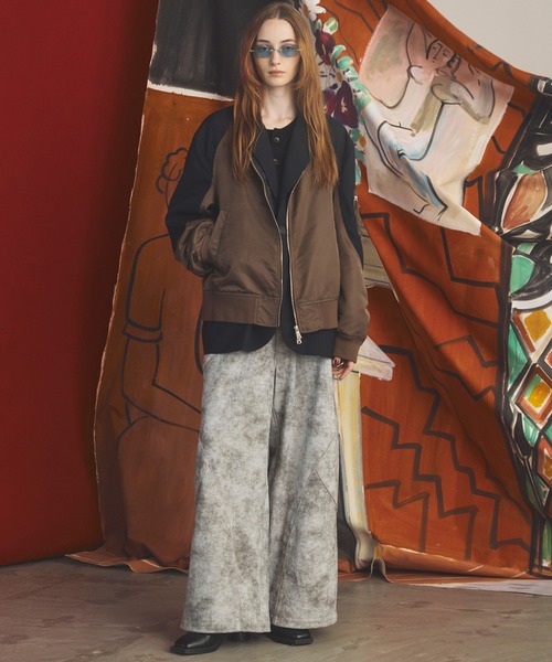 MAISON SPECIAL(メゾンスペシャル)の「《UNISEX》Distressed Effect Prime-Wide Sweatpants/グランジダメージプライムワイドスウェットパンツ【MAISON SPECIAL/メゾンスペシャル】■セットアップ対応■(スウェットパンツ・メンズ・ピンク/グレー/ネイビー/ブラック・1/0/2)」の19枚目の写真