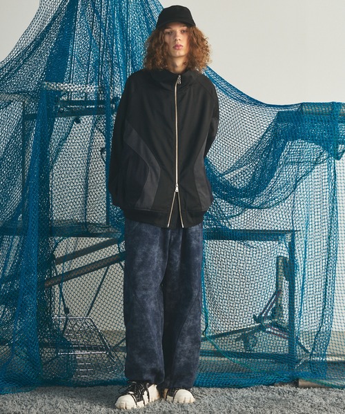 MAISON SPECIAL(メゾンスペシャル)の「《UNISEX》Distressed Effect Prime-Wide Sweatpants/グランジダメージプライムワイドスウェットパンツ【MAISON SPECIAL/メゾンスペシャル】■セットアップ対応■(スウェットパンツ・メンズ・ピンク/グレー/ネイビー/ブラック・1/0/2)」の13枚目の写真
