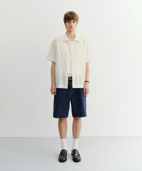 DUNST FOR MEN(ダンストフォーメン)の「CLASSIC CARPENTER DENIM SHORTS_UDPA6B324_CLASSIC BLUE(その他パンツ・メンズ・ブルー・SMALL/MEDIUM/LARGE)」の1枚目の写真