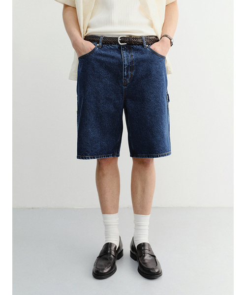 DUNST FOR MEN(ダンストフォーメン)の「CLASSIC CARPENTER DENIM SHORTS_UDPA6B324_CLASSIC BLUE(その他パンツ・メンズ・ブルー・SMALL/MEDIUM/LARGE)」の2枚目の写真
