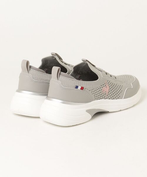 le coq sportif（ルコックスポルティフ）の「LCS ロレーヌ  /  LCS LORRAINE（スニーカー・レディース・グレー×ピンク・23.0cm/23.5cm/24.0cm/25.0cm/24.5cm/22.5cm）」の2枚目の写真