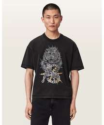 ALLSAINTS | IRON TIGER SHORT SLEEVE GRAPHIC T-SHIRT | IRON タイガー 半袖 グラフィック Tシャツ(Tシャツ/カットソー)