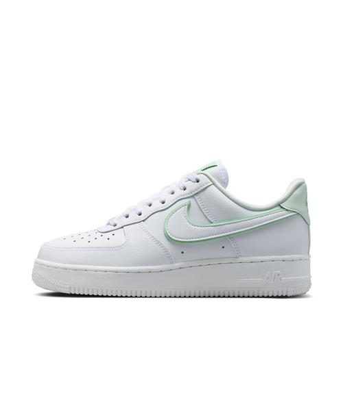 NIKE（ナイキ）の「NIKE/ナイキ WS ｴｱ ﾌｫｰｽ 1 07（スニーカー・レディース・ホワイト×グリーン・25cm/24.5cm/24cm/23.5cm/23cm/22.5cm/22cm）」の4枚目の写真