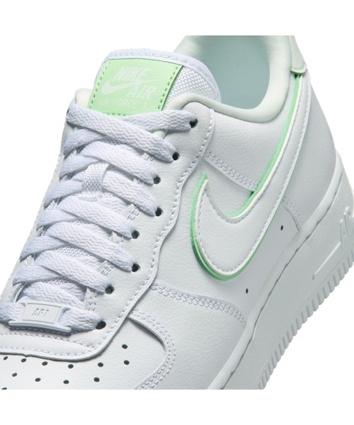 NIKE（ナイキ）の「NIKE/ナイキ WS ｴｱ ﾌｫｰｽ 1 07（スニーカー・レディース・ホワイト×グリーン・25cm/24.5cm/24cm/23.5cm/23cm/22.5cm/22cm）」の10枚目の写真