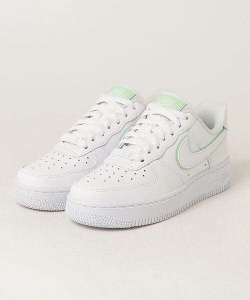 NIKE（ナイキ）の「NIKE/ナイキ WS ｴｱ ﾌｫｰｽ 1 07（スニーカー・レディース・ホワイト×グリーン・25cm/24.5cm/24cm/23.5cm/23cm/22.5cm/22cm）」の12枚目の写真