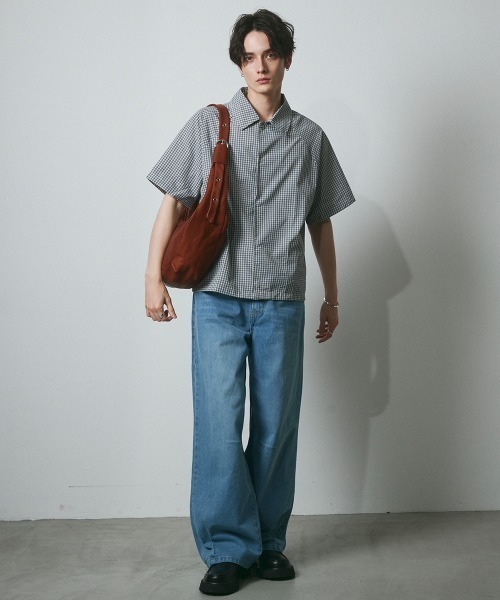 DAZE（デイズ）の「ビンテージウォッシュ ワイドストレート デニムパンツ（デニムパンツ・メンズ・ライトブルー/ダークブルー/インディゴブルー/ブルー/ブラック系・SMALL/MEDIUM/X-LARGE/LARGE）」の12枚目の写真