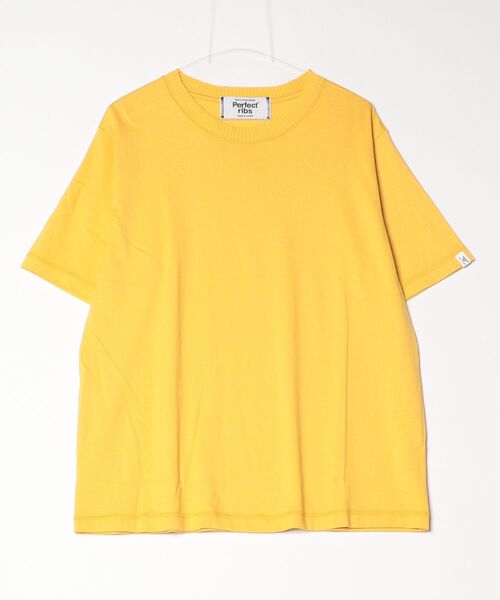 Perfect ribs(パーフェクトリブス)の「Perfect ribs(パーフェクトリブス) Short Sleeve T Shirts(Tシャツ/カットソー・メンズ・イエロー/ネイビー・L/XL)」の2枚目の写真