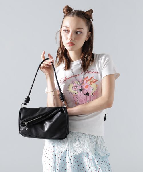 L.H.P(エルエイチピー)の「MAVYTH/メヴィス/GUNYU BAG(ショルダーバッグ・レディース・ホワイト/ブラック・F)」の2枚目の写真
