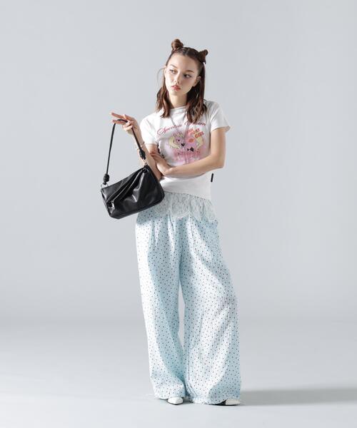 L.H.P(エルエイチピー)の「MAVYTH/メヴィス/GUNYU BAG(ショルダーバッグ・レディース・ホワイト/ブラック・F)」の5枚目の写真