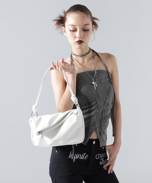 L.H.P(エルエイチピー)の「MAVYTH/メヴィス/GUNYU BAG(ショルダーバッグ・レディース・ホワイト/ブラック・F)」の6枚目の写真