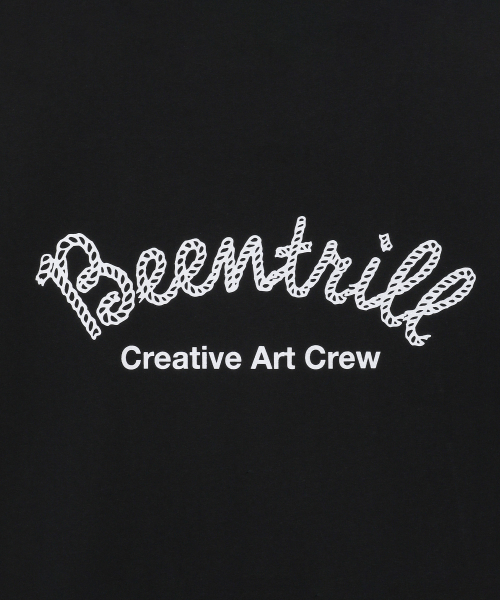 BEENTRILL（ビントリル）の「カシブロゴバックタイポグラフィックオーバーサイズ半袖Tシャツ（ブラック）（Tシャツ/カットソー・レディース・その他・SMALL/MEDIUM/LARGE/X-LARGE）」の3枚目の写真
