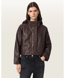 RYDER FUNNEL NECK LEATHER JACKET | RYDER ファンネル ネック レザー ジャケット