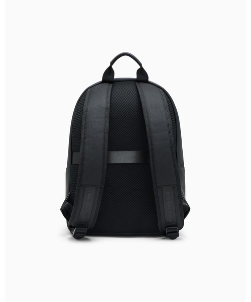 ARMANI EXCHANGE（アルマーニエクスチェンジ）の「【A|X アルマーニ エクスチェンジ】＜オンライン限定＞ロゴパッチ ミックスマテリアル バックパック（バックパック/リュック・メンズ・ブラック・FREE）」の3枚目の写真