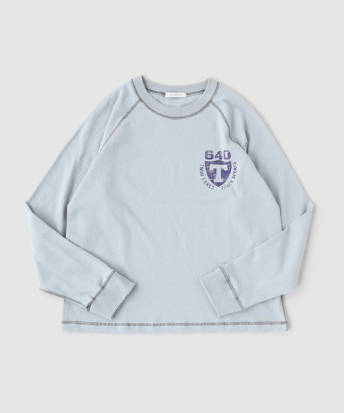 JOURNAL STANDARD（ジャーナルスタンダード）の「ブロークン プリント ラグラン スウェット（Tシャツ/カットソー・メンズ・ブラック/グレー/ピンク/アイボリー・LARGE/MEDIUM）」の3枚目の写真