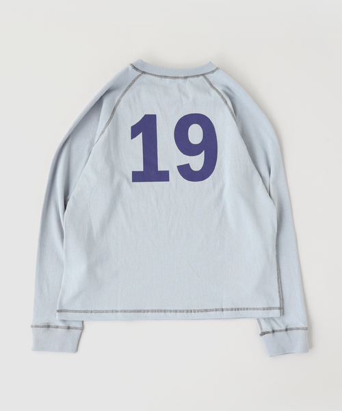 JOURNAL STANDARD（ジャーナルスタンダード）の「ブロークン プリント ラグラン スウェット（Tシャツ/カットソー・メンズ・ブラック/グレー/ピンク/アイボリー・LARGE/MEDIUM）」の5枚目の写真