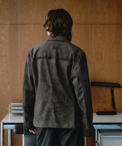 SELLE GLANT(セレグランテ)の「DOUBLE-BREASTED TAILORED DESIGN JACKET / ダブルブレストテーラードデザインジャケット(テーラードジャケット・メンズ・チャコールグレー/キャメル/ブラック/ダークグレー・LARGE/MEDIUM/SMALL)」の19枚目の写真