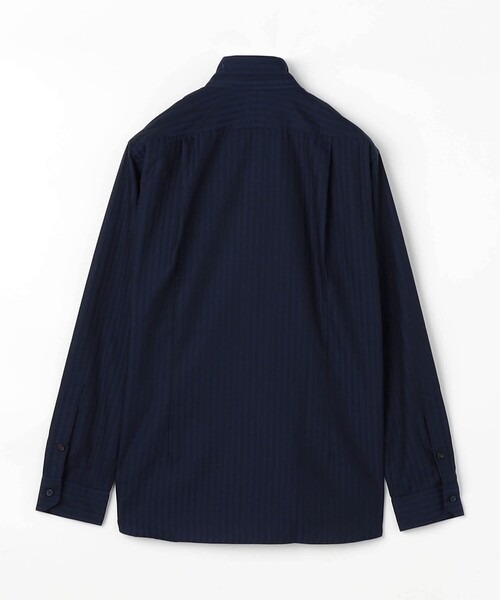NICOLE selection(ニコルセレクション)の「ジャカードストライプスタンドカラーシャツ(シャツ/ブラウス・メンズ・その他2/ホワイト/ネイビー/ボルドー・L/M/XL)」の21枚目の写真