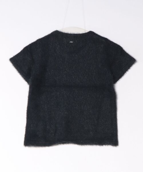 TINA：JOJUN（ティーナジョジュン）の「半袖シャギーニット プルオーバー TINA：JOJUN（ニット/セーター・レディース・ベビーピンク/ネイビー/ライトブルー・M）」の9枚目の写真