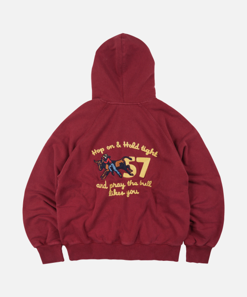 FRIZMWORKS(フリズムワークス)の「HOP ON HOODY _ WASHED RED(パーカー・メンズ・その他・SMALL/MEDIUM/LARGE/X-LARGE)」の2枚目の写真