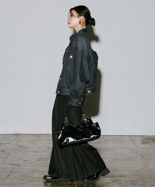 PAGEBOY(ページボーイ)の「レースUPワイドパンツ(その他パンツ・レディース・パープル/ブラック・FREE)」の6枚目の写真