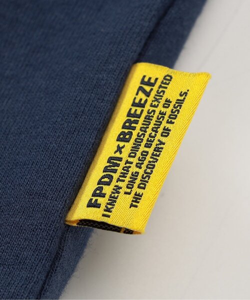 BREEZE(ブリーズ)の「福井県立恐竜博物館コラボ ロゴモチーフロンT(大人)(Tシャツ/カットソー・メンズ・オフホワイト/ネイビー・MEDIUM/LARGE/SMALL)」の9枚目の写真
