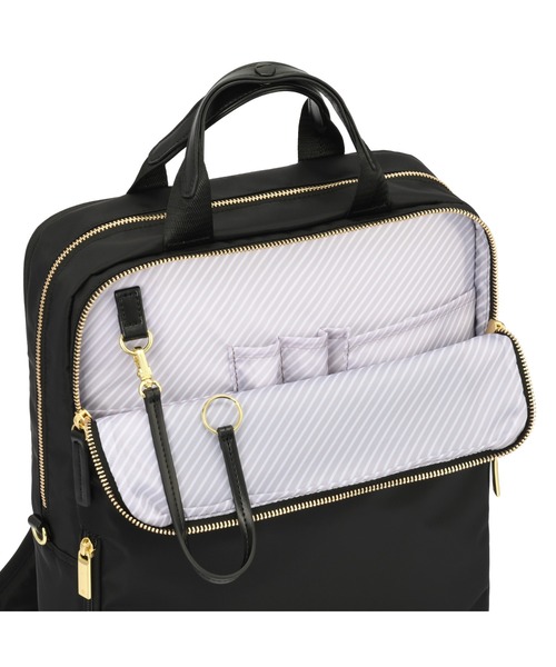 ACE GENE(エースジーン)の「【ace. GENE/エースジーン】 フィッテム ビジネスリュック 15L(バックパック/リュック・レディース・ベージュ/チャコール/ブラック系その他/ブラック・FREE)」の10枚目の写真