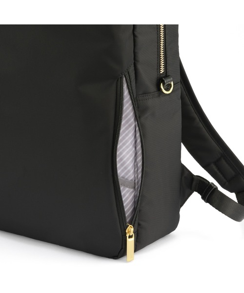 ACE GENE(エースジーン)の「【ace. GENE/エースジーン】 フィッテム ビジネスリュック 15L(バックパック/リュック・レディース・ベージュ/チャコール/ブラック系その他/ブラック・FREE)」の14枚目の写真
