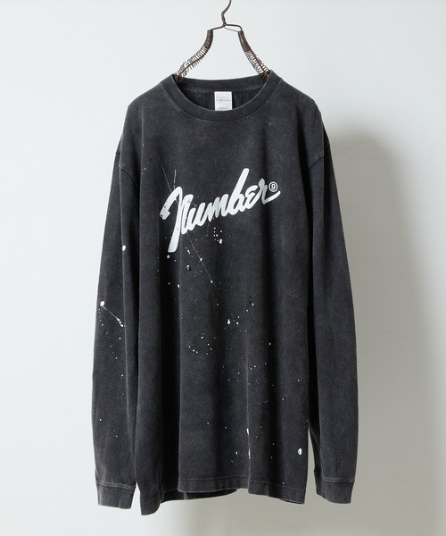 NUMBER (N)INE(ナンバーナイン)の「HAND PAINTED POWDER BREACH CLASSIC LOGO L/S T-SHIRT / ハンドペイント パウダーブリーチ クラシックロゴ ロングスリーブ Tシャツ(Tシャツ/カットソー・メンズ・ブラック系1/ブラック系2/ブラック系3/ブラック系5・2/4/3)」の22枚目の写真