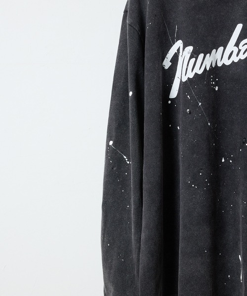 NUMBER (N)INE(ナンバーナイン)の「HAND PAINTED POWDER BREACH CLASSIC LOGO L/S T-SHIRT / ハンドペイント パウダーブリーチ クラシックロゴ ロングスリーブ Tシャツ(Tシャツ/カットソー・メンズ・ブラック系1/ブラック系2/ブラック系3/ブラック系5・2/4/3)」の19枚目の写真