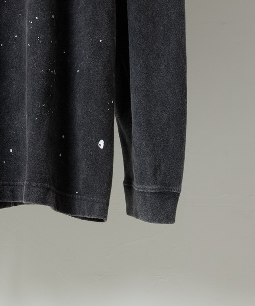 NUMBER (N)INE(ナンバーナイン)の「HAND PAINTED POWDER BREACH CLASSIC LOGO L/S T-SHIRT / ハンドペイント パウダーブリーチ クラシックロゴ ロングスリーブ Tシャツ(Tシャツ/カットソー・メンズ・ブラック系1/ブラック系2/ブラック系3/ブラック系5・2/4/3)」の18枚目の写真