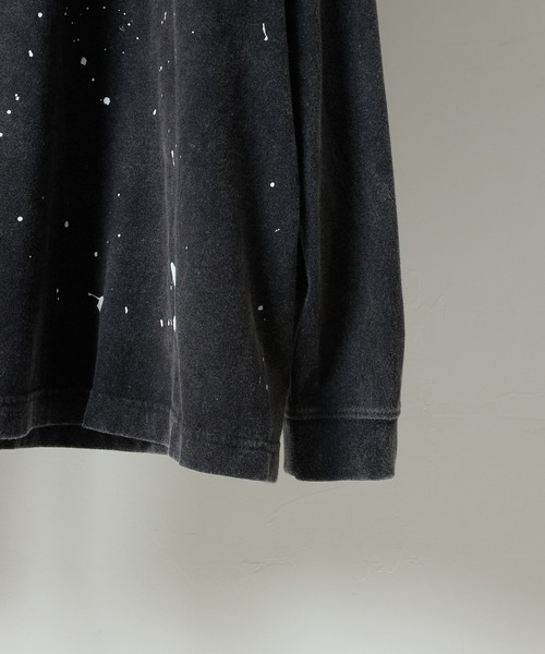 NUMBER (N)INE(ナンバーナイン)の「HAND PAINTED POWDER BREACH CLASSIC LOGO L/S T-SHIRT / ハンドペイント パウダーブリーチ クラシックロゴ ロングスリーブ Tシャツ(Tシャツ/カットソー・メンズ・ブラック系1/ブラック系2/ブラック系3/ブラック系5・2/4/3)」の12枚目の写真