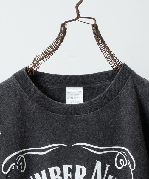 NUMBER (N)INE(ナンバーナイン)の「HAND PAINTED POWDER BREACH CLASSIC LOGO L/S T-SHIRT / ハンドペイント パウダーブリーチ クラシックロゴ ロングスリーブ Tシャツ(Tシャツ/カットソー・メンズ・ブラック系1/ブラック系2/ブラック系3/ブラック系5・2/4/3)」の8枚目の写真
