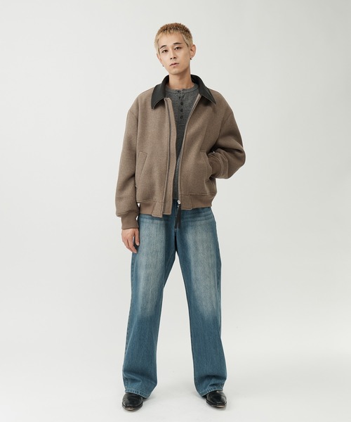 SINSS(シンス)の「Washable henley knit / ウォッシャブルヘンリーニット(ニット/セーター・メンズ・オレンジ/グレー/ブラウン/ブラック/チャコール/コバルトブルー・SMALL/X-SMALL/LARGE/MEDIUM)」の8枚目の写真