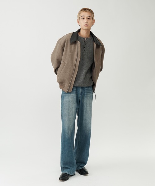 SINSS(シンス)の「Washable henley knit / ウォッシャブルヘンリーニット(ニット/セーター・メンズ・オレンジ/グレー/ブラウン/ブラック/チャコール/コバルトブルー・SMALL/X-SMALL/LARGE/MEDIUM)」の11枚目の写真