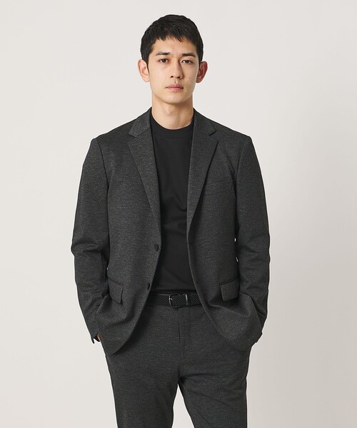 UNITED ARROWS(ユナイテッドアローズ)の「シャークスキン シングル 2ボタン テーラードジャケット UA COZY ウォッシャブル 2WAYストレッチ(テーラードジャケット・メンズ・ダークブラウン/ネイビー/ダークグレー・M/XL/S/L/XXL)」の4枚目の写真
