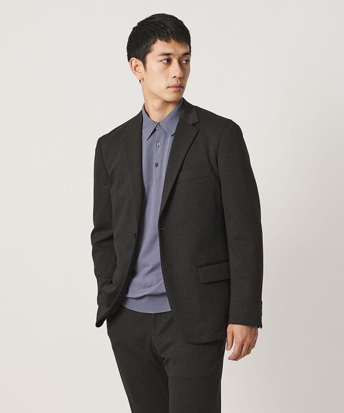 UNITED ARROWS(ユナイテッドアローズ)の「シャークスキン シングル 2ボタン テーラードジャケット UA COZY ウォッシャブル 2WAYストレッチ(テーラードジャケット・メンズ・ダークブラウン/ネイビー/ダークグレー・M/XL/S/L/XXL)」の6枚目の写真