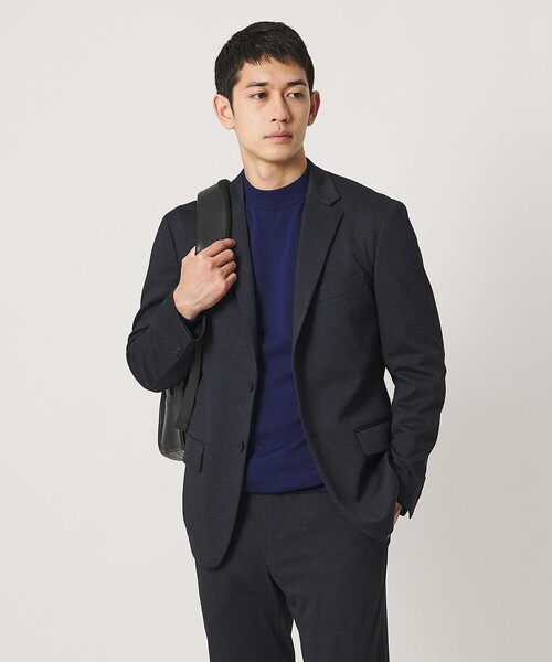 UNITED ARROWS(ユナイテッドアローズ)の「シャークスキン シングル 2ボタン テーラードジャケット UA COZY ウォッシャブル 2WAYストレッチ(テーラードジャケット・メンズ・ダークブラウン/ネイビー/ダークグレー・M/XL/S/L/XXL)」の3枚目の写真