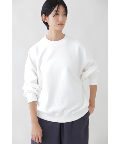 YLEVE(イレーヴ)の「Y / ORGANIC COTTON BLEND HEAVY WEIGHT FLEECE CREW NECK(Tシャツ/カットソー・メンズ・ホワイト・1)」の1枚目の写真