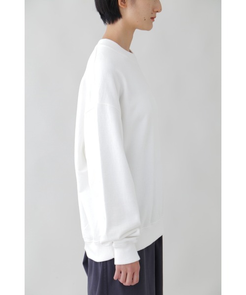 YLEVE(イレーヴ)の「Y / ORGANIC COTTON BLEND HEAVY WEIGHT FLEECE CREW NECK(Tシャツ/カットソー・メンズ・ホワイト・1)」の20枚目の写真