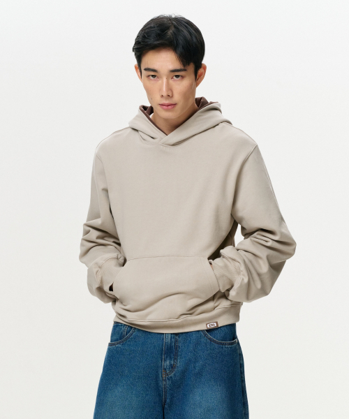 ERA(エラ)の「ユニセックス ERAカラー レイヤードフーディー - オートミール(パーカー・レディース・その他・SMALL/MEDIUM/LARGE)」の1枚目の写真