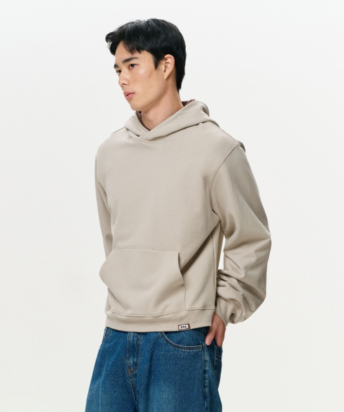 ERA(エラ)の「ユニセックス ERAカラー レイヤードフーディー - オートミール(パーカー・レディース・その他・SMALL/MEDIUM/LARGE)」の3枚目の写真