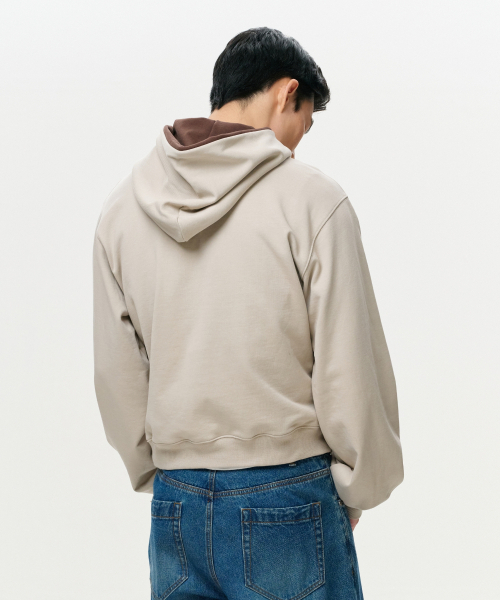 ERA(エラ)の「ユニセックス ERAカラー レイヤードフーディー - オートミール(パーカー・レディース・その他・SMALL/MEDIUM/LARGE)」の4枚目の写真