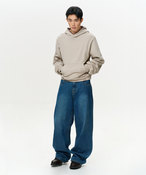 ERA(エラ)の「ユニセックス ERAカラー レイヤードフーディー - オートミール(パーカー・レディース・その他・SMALL/MEDIUM/LARGE)」の5枚目の写真