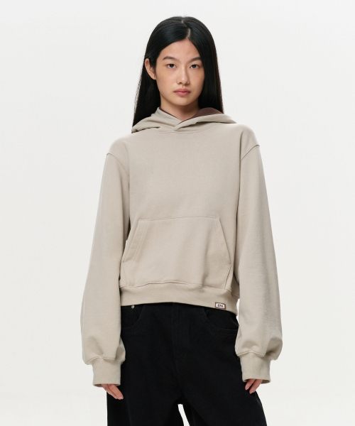 ERA(エラ)の「ユニセックス ERAカラー レイヤードフーディー - オートミール(パーカー・レディース・その他・SMALL/MEDIUM/LARGE)」の7枚目の写真