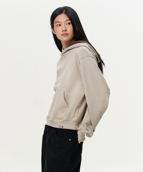 ERA(エラ)の「ユニセックス ERAカラー レイヤードフーディー - オートミール(パーカー・レディース・その他・SMALL/MEDIUM/LARGE)」の8枚目の写真