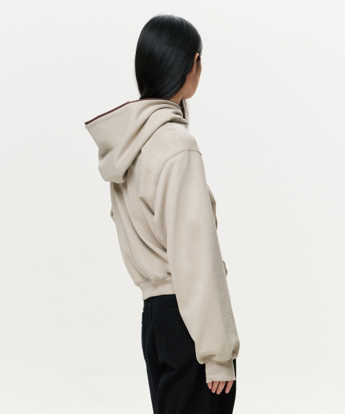 ERA(エラ)の「ユニセックス ERAカラー レイヤードフーディー - オートミール(パーカー・レディース・その他・SMALL/MEDIUM/LARGE)」の9枚目の写真