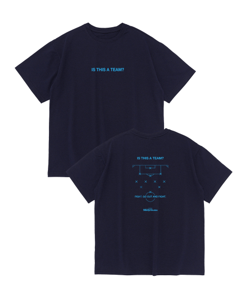 NINETYMINUTES(ナインティーミニッツ)の「ファイト ゴー アウト プレイ ドライフロー 半袖Tシャツ (ネイビー)(Tシャツ/カットソー・メンズ・その他・MEDIUM/LARGE/X-LARGE/2XL)」の1枚目の写真